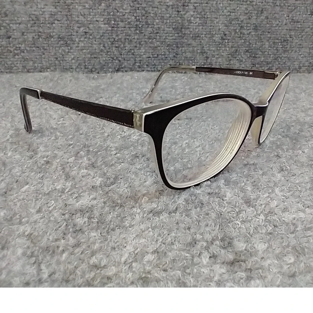 Kensie Travel Eyeglass Frames Black Clear Cat Eye Frames 53-17-135 BK with Case